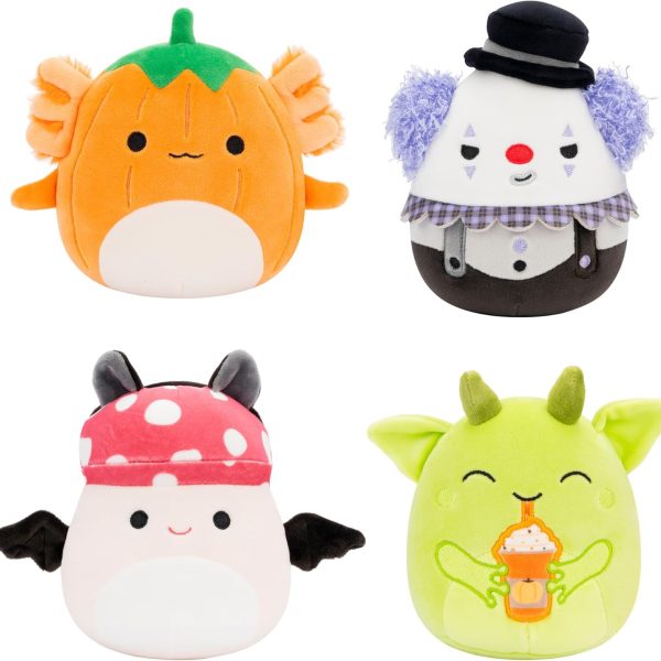 Squishmallows Original 5-Inch Halloween 4-Pack – Gabin Pumpkin Axolotl