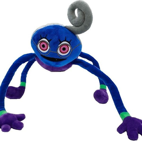 ROCHEMON Grandma Long Legs Plush Halloween Decorations purple stuffed Toy