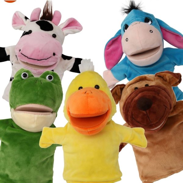 Animal Hand Puppets Set for Kids & Adults