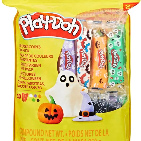 PLAY-DOH 30 Pack Spooky Colors, Individually Wrapped 1 Ounce Sticks for Halloweeen