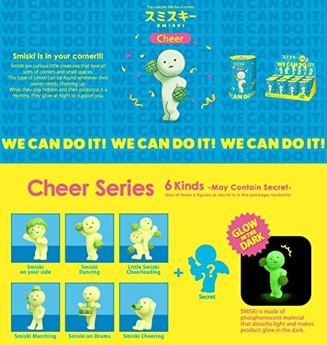51HuUpm74UL._AC_ Smiski Glow in The Dark Figure Cheer Series Blind Box