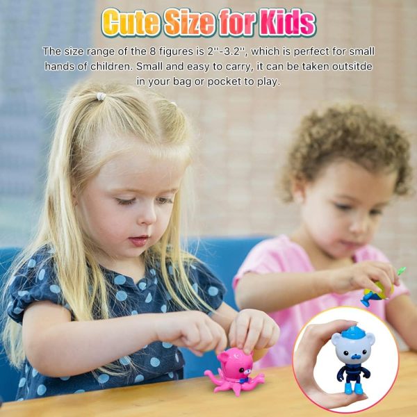 CHANECALL Action Figures Toy Cake Topper Set – 8 Pcs