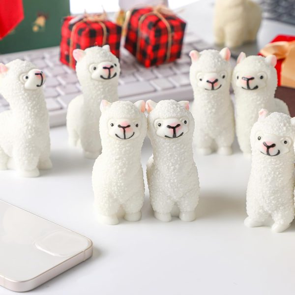 Meooeck 12 Pcs Alpaca Stress Balls for Adult Mini Llama Fun Squeeze Fidget Animal Balls Cute Alpaca Party Favors for Easter Basket Stuffer Gift Birthday...