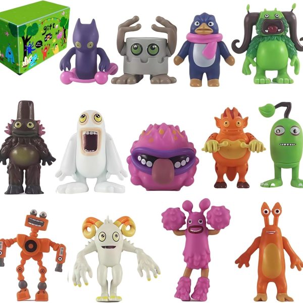 Singing Monsters Toys Mini Action Figure Playset, 13pcs | Wubbox,Toe,Jammer, Birthday Gift For 6+ Years Old Boys & Girls