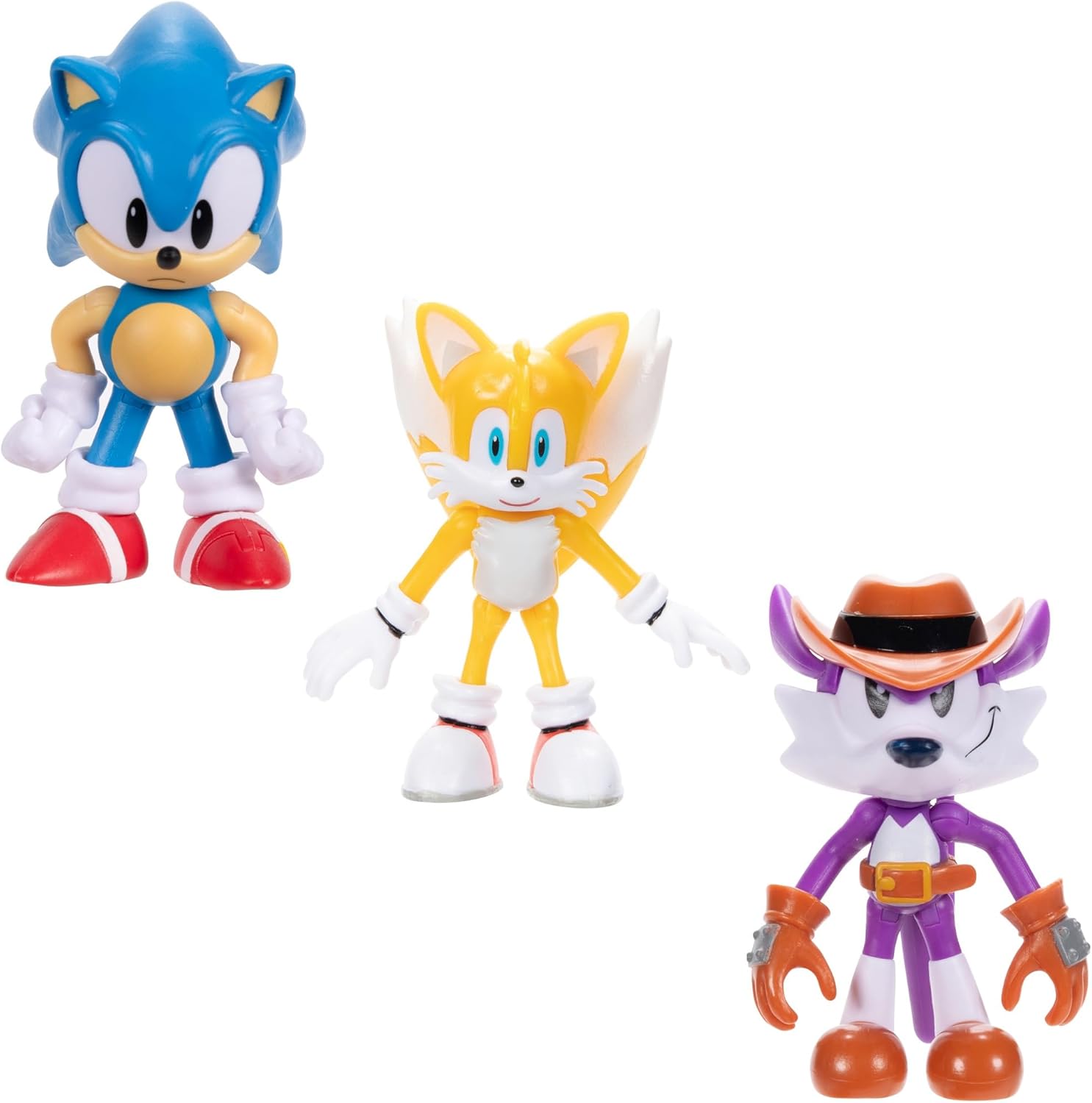 71A17AGkCGL._AC_SL1500_ JAKKS Pacific Sonic The Hedgehog 2.5 Inch Articulated Action Figures from Wave #21 3-Pack - Includes Sonic, Tails, and Fang - Each Figure Has 5 Points of Articulation