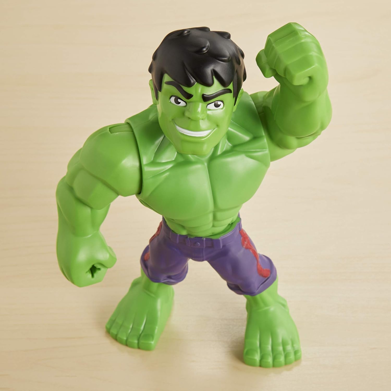 71BFjJRycwL._AC_SL1500_ Playskool Heroes Marvel Super Hero Adventures Mega Mighties Hulk Collectible 10" Action Figure, Toys for Kids Ages 3 & Up