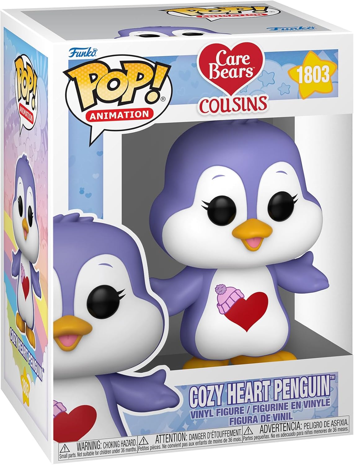 71JfPh+3kSL._AC_SL1500_ Funko Pop Animation: Care Bear Cousins - Cozy Heart Penguin - Care Bears - Collectable Vinyl Figure - Gift Idea - Official Merchandise - Toys for Kids & Adults - Cartoon/Animation Fans