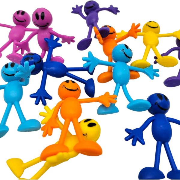 Smile Face Toys 12-Pack Bendable Figures