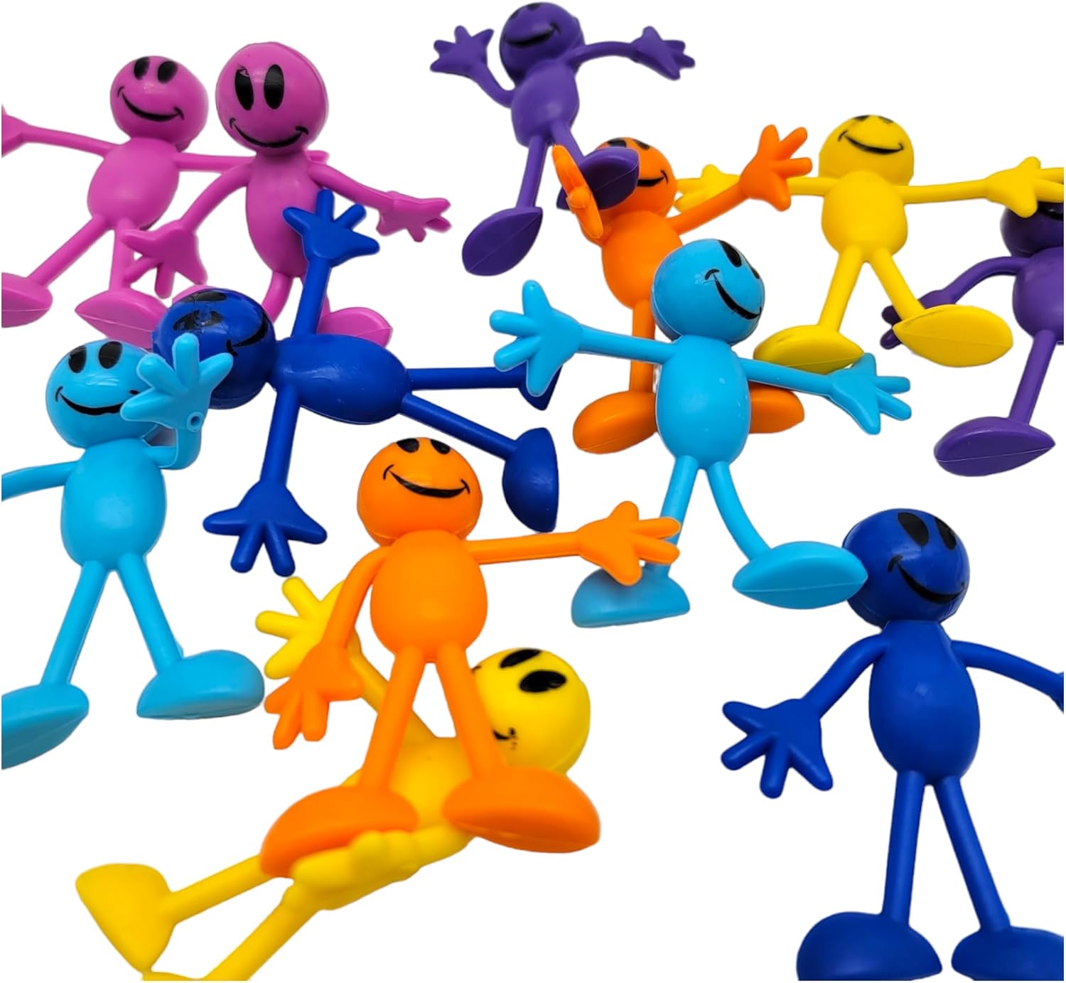 Smile Face Toys 12-Pack Bendable Figures Smile Face Toys 12-Pack Bendable Figures