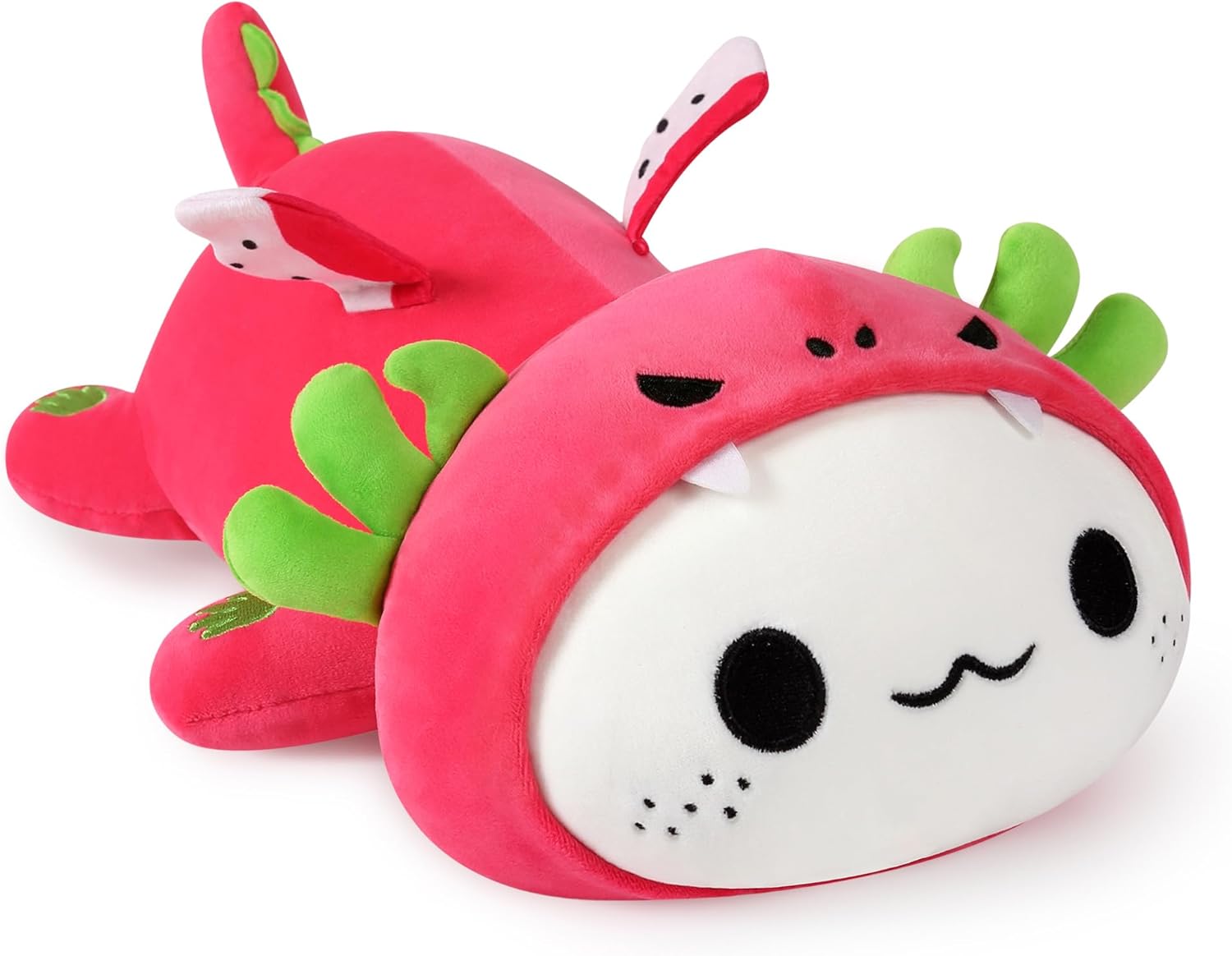71hrs8y1kzL._AC_SL1500_ Onsoyours Cute Axolotl Dragon Fruit Plush, Soft Stuffed Animals Axolotl Pitaya Plush Pillow, Kawaii Plushie Toy for Kids (Axolotl Dragonfruit B, 13")
