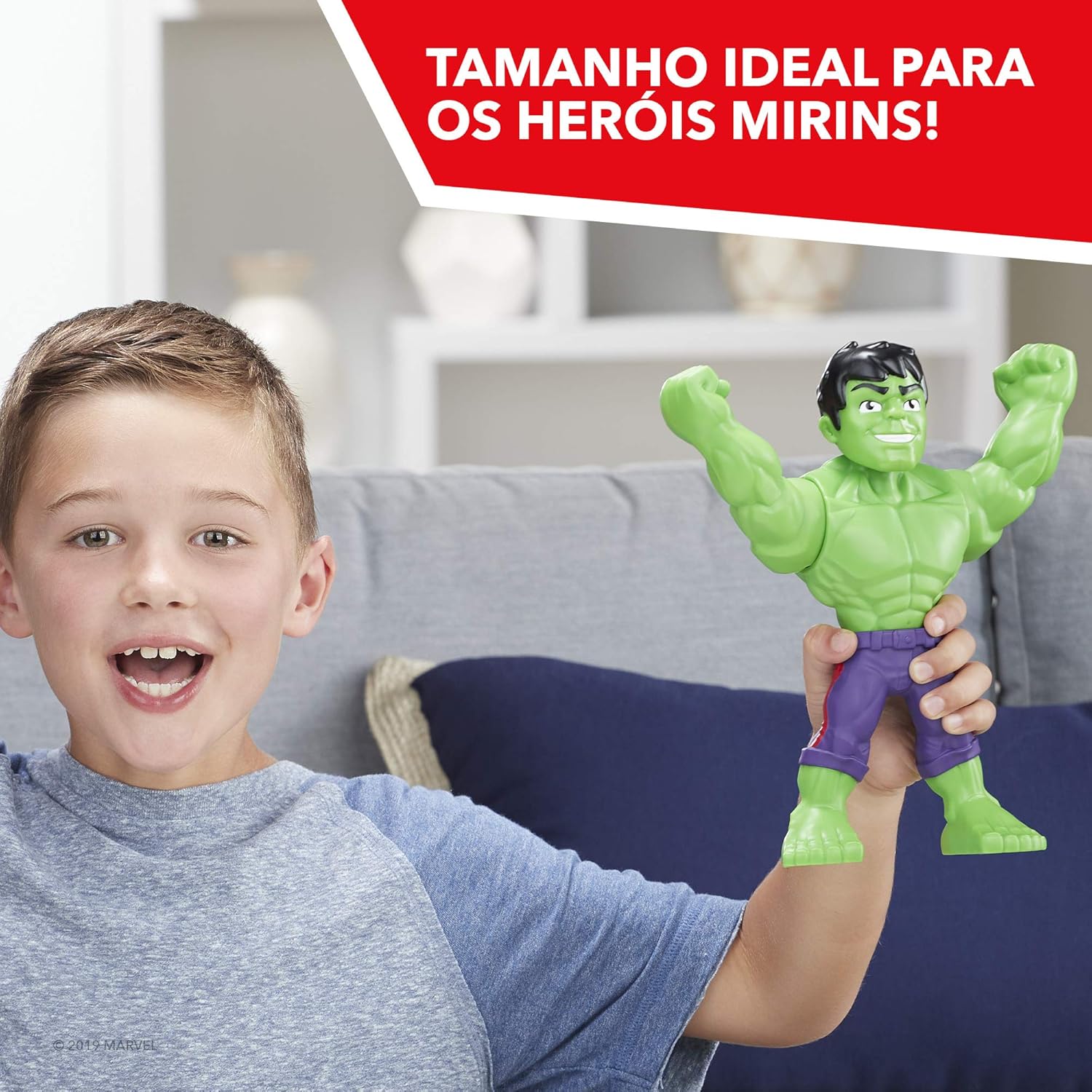 81FDRfJPR9L._AC_SL1500_ Playskool Heroes Marvel Super Hero Adventures Mega Mighties Hulk Collectible 10" Action Figure, Toys for Kids Ages 3 & Up