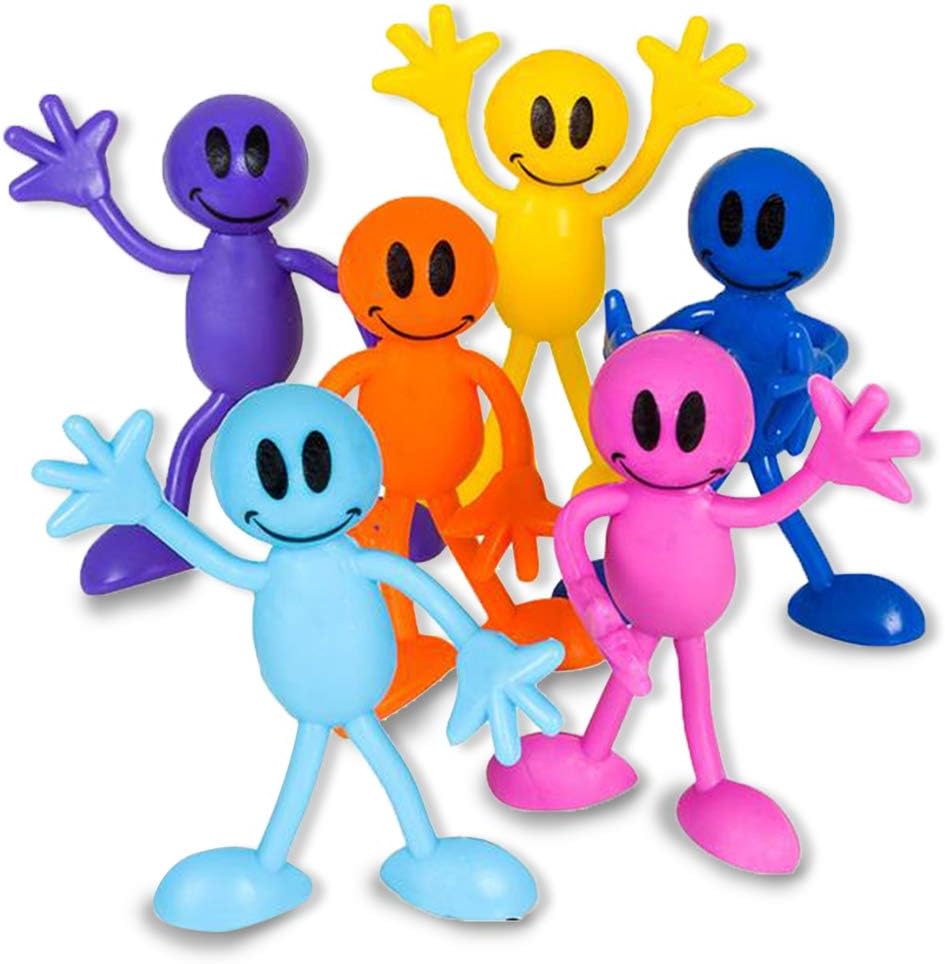 ArtCreativity Bendable Smile Figures - 12 Smiley Face Flexible Toys for Kids & Adults, Party Favors, Goody Bag Stuffers, Easter Basket & Piñata Fillers ArtCreativity Bendable Smile Figures - 12 Smiley Face Flexible Toys for Kids & Adults, Party Favors, Goody Bag Stuffers, Easter Basket & Piñata Fillers