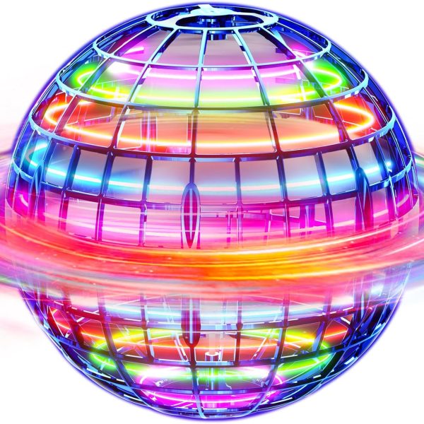 Ivtivfu Flying Orb Ball (Blue, 2026 Upgraded) with Dazzling Lights, Magic Hover Spinner, Cool Boomerang Drone, Floating Cosmic Globe