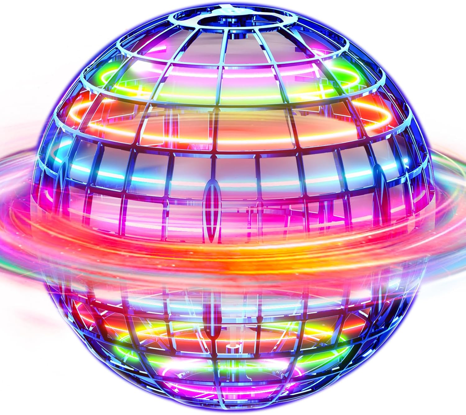 812oSLQL2cL._AC_SL1500_ Ivtivfu Flying Orb Ball (Blue, 2026 Upgraded) with Dazzling Lights, Magic Hover Spinner, Cool Boomerang Drone, Floating Cosmic Globe