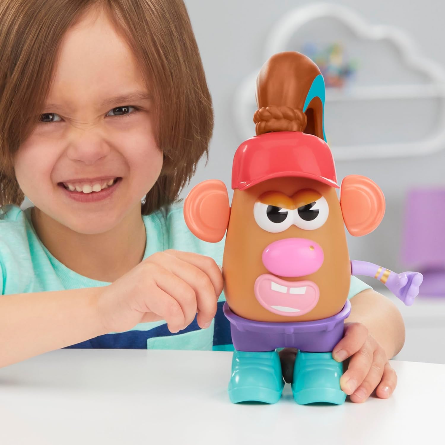 angry girl with potato head