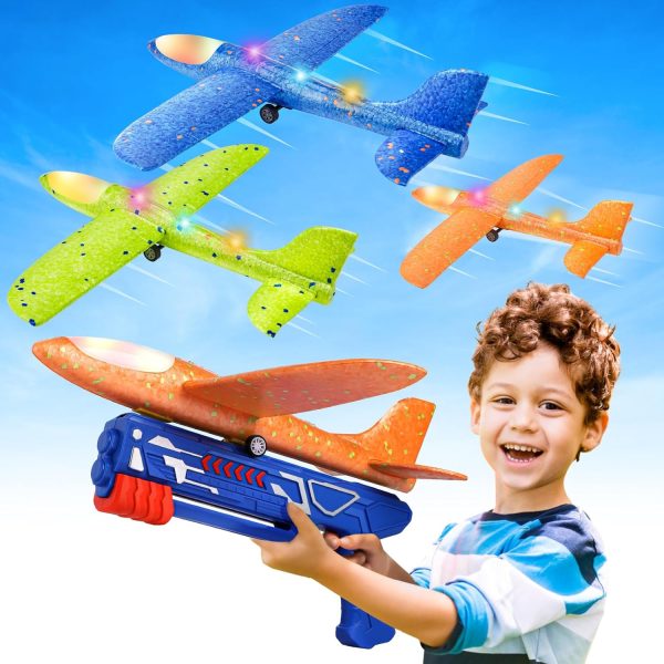 Fuwidvia 3-Pack Airplane Launcher Toy Set
